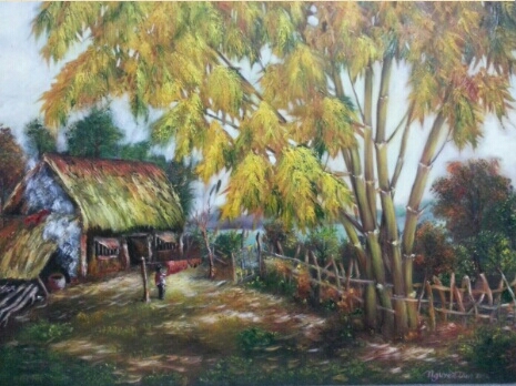 Tranh Sơn Dầu Gió Thu Về